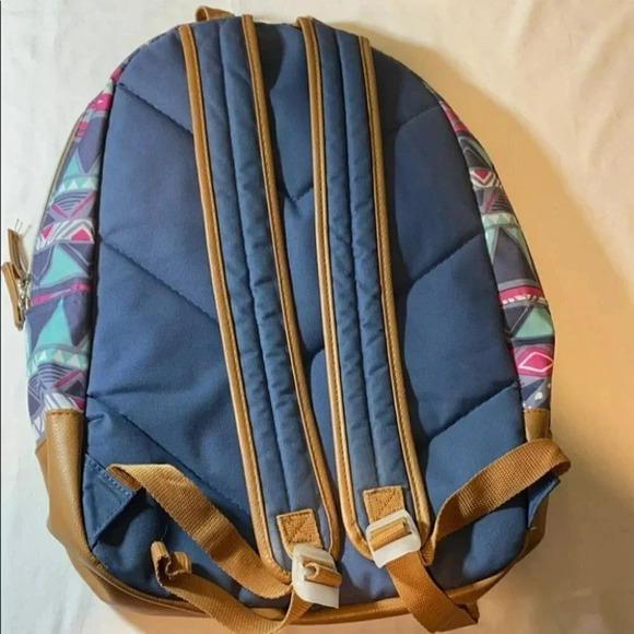 Aztec Southwest print 17” backpack blue pink Tan‎ NEW - Picture 7 of 7